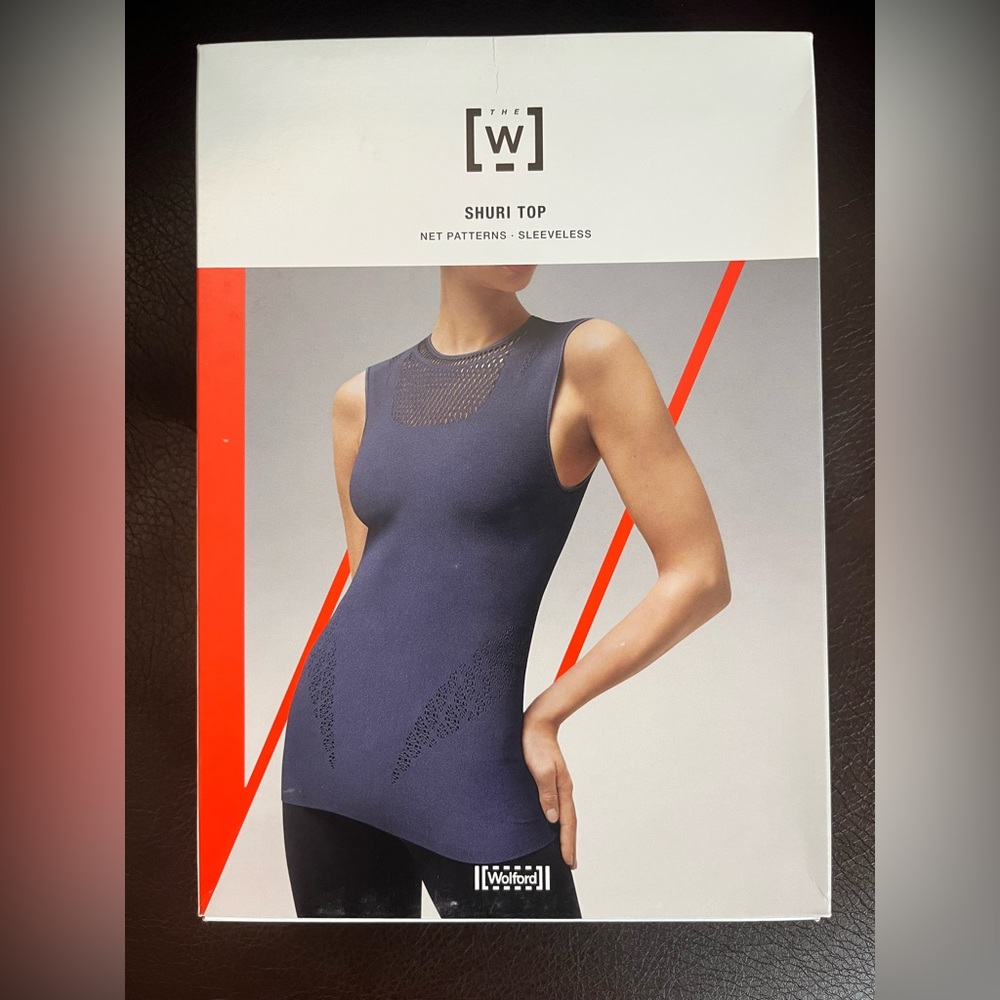 WOLFORD SHURI TOP IN MOOR INDIGO MSRP $177